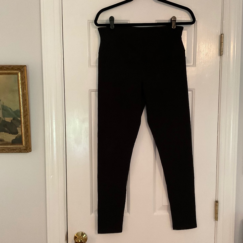 Yummie by Heather Thomson Black Full Length Leggings Size XL